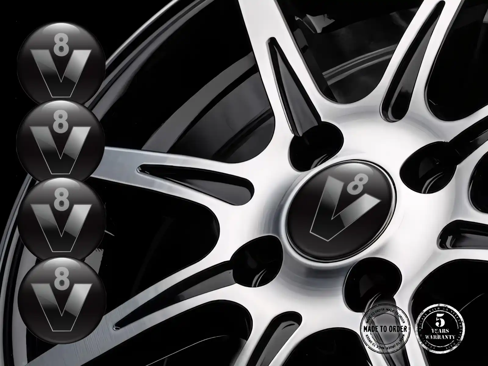 Car rim decal Premium Style Luxury Drift Dome